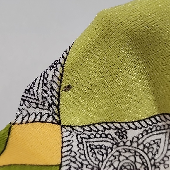 Paisley print bright long sleeve Union Made Vintage top size M - Picture 6 of 12